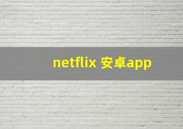 netflix 安卓app